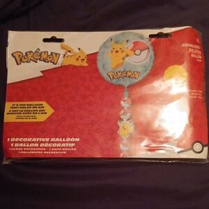 Airwalk Pokémon Pikachu Decorative Balloon - Red and Yellow